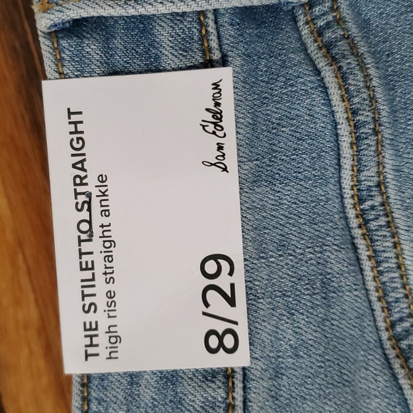 NWT Sam Edelman High Rise Jeans - Picture 2 of 10